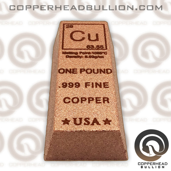 1 Pound Copper Trapezoid Bar - Element Design