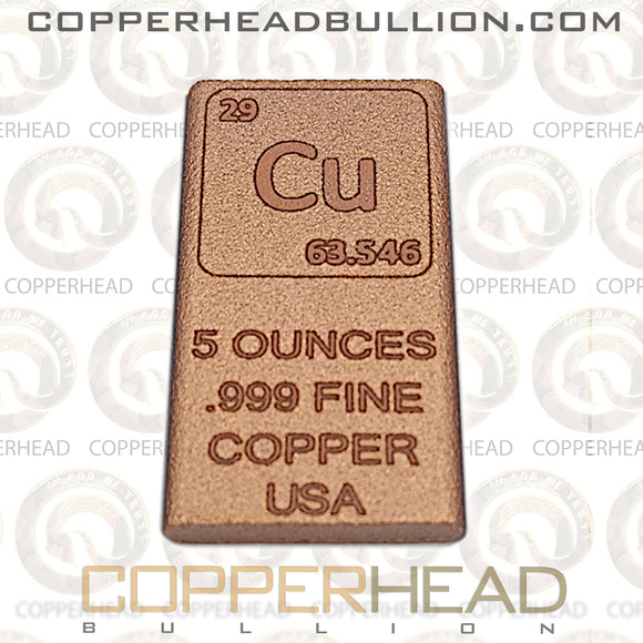 5 oz Copper Bar - Modern Element Design