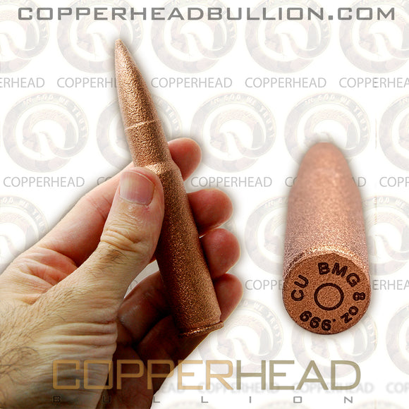 8 oz Copper Bullet - 50 Cal BMG