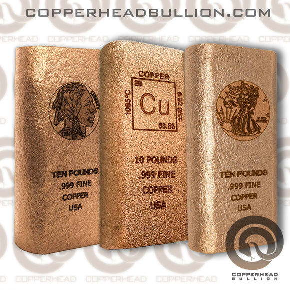 10 Pound Copper Bar - Best Seller Set