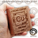 5 Pound Cast Copper Bar - Element Design