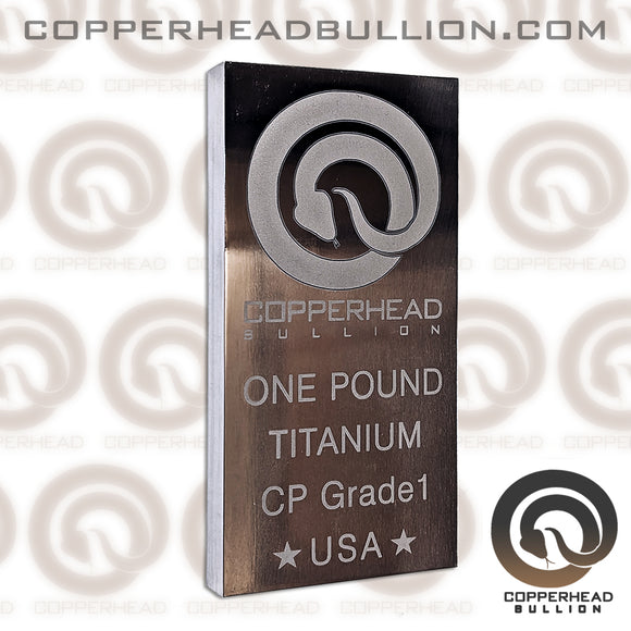 1 Pound Fine Titanium Bar - Copperhead Exclusive