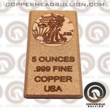 5 oz Copper Bar - US Coin Series Complete Set