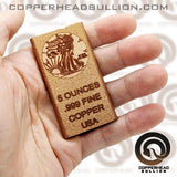 5 oz Copper Bar - Walking Liberty
