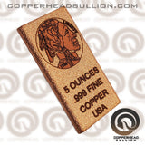 5 oz Copper Bar - Buffalo Nickel