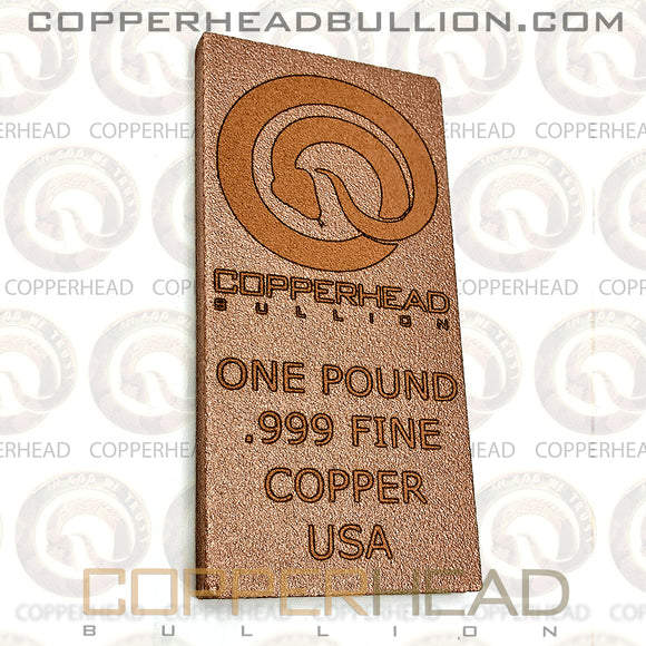 1 Pound Copper Bar - Copperhead Exclusive