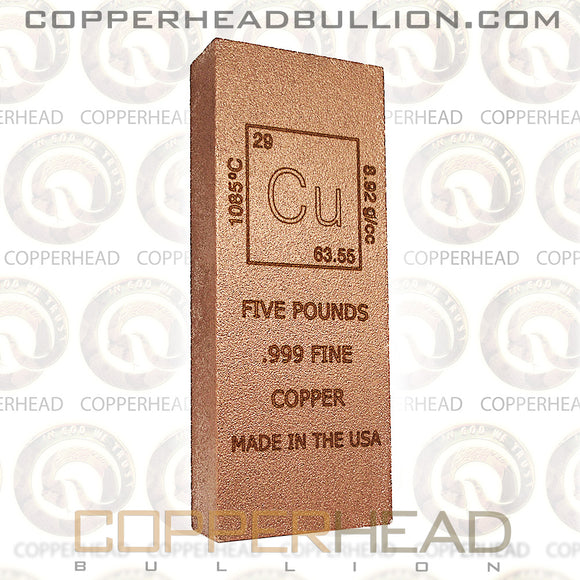 5 Pound Copper Bar - Element Design
