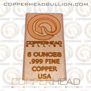 5 oz Copper Bar - Copperhead Exclusive
