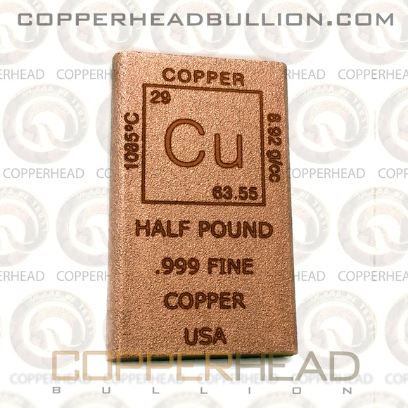 Half Pound Copper Bar - Element Design