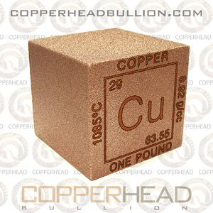 1 Pound Copper Cube - Element Design